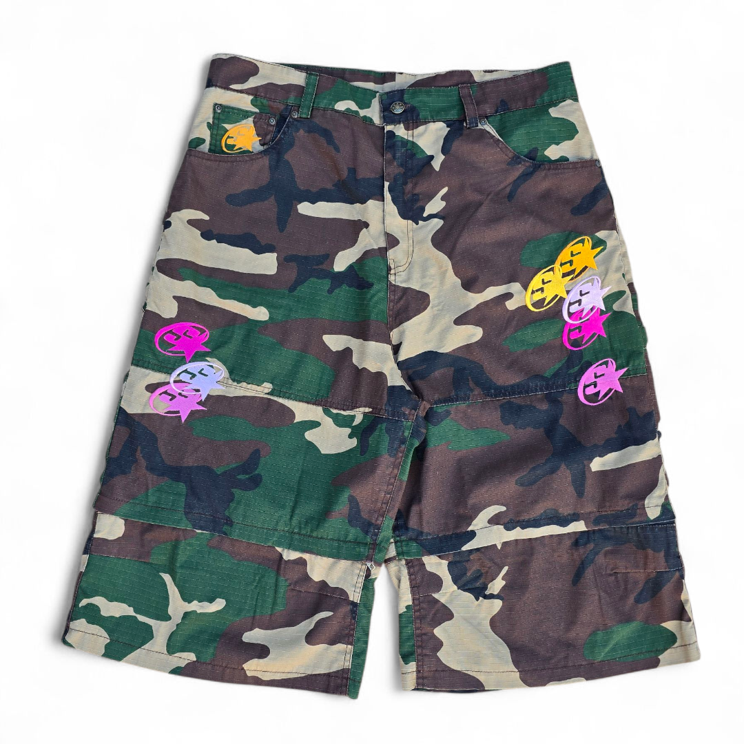 “ARMY GARDENIA CAMO” RIPSTOP CONVERTIBLE SHORTS (BACK2SCHOOL)