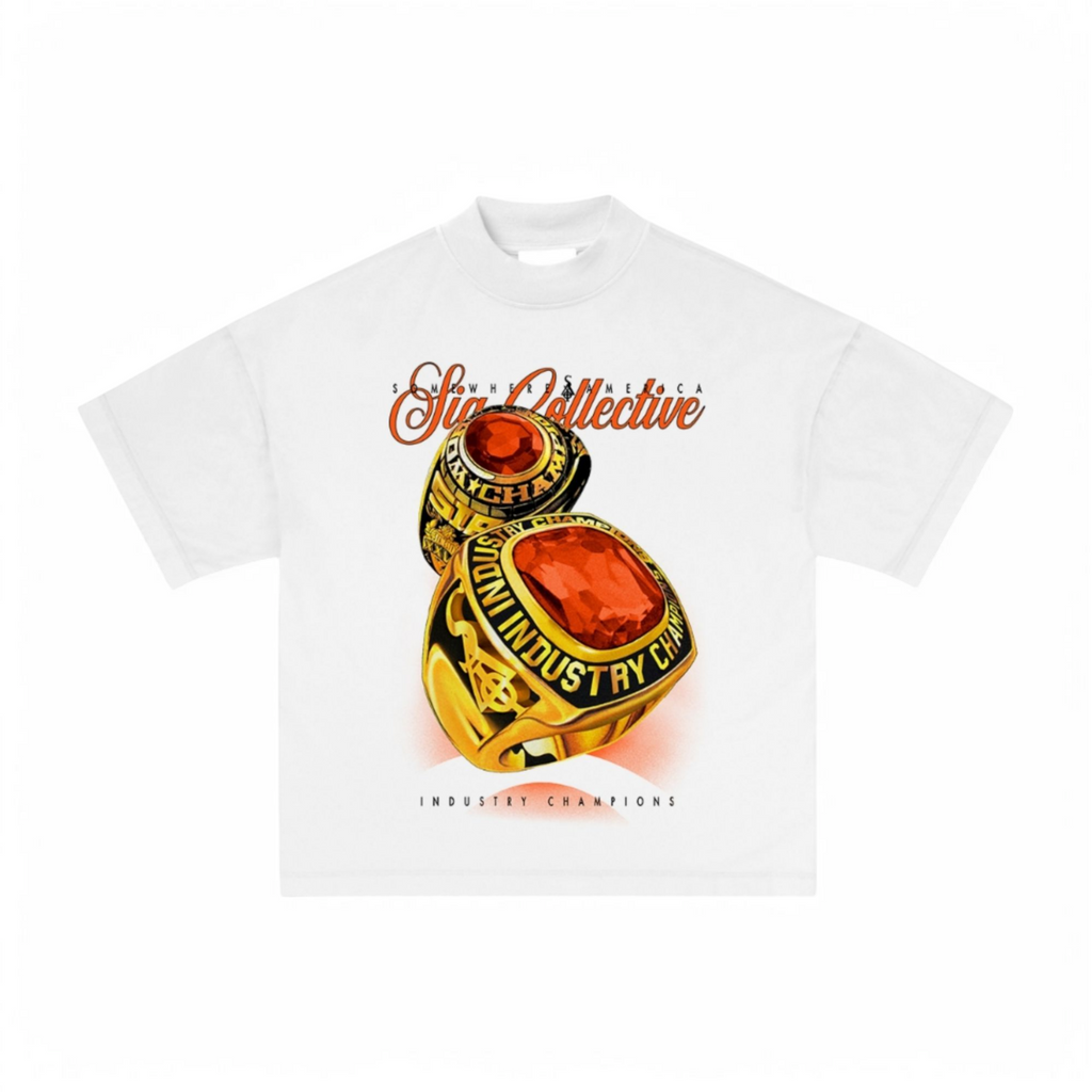 SIA "ORANGE" INDUSTRY CHAMP WHITE TEE