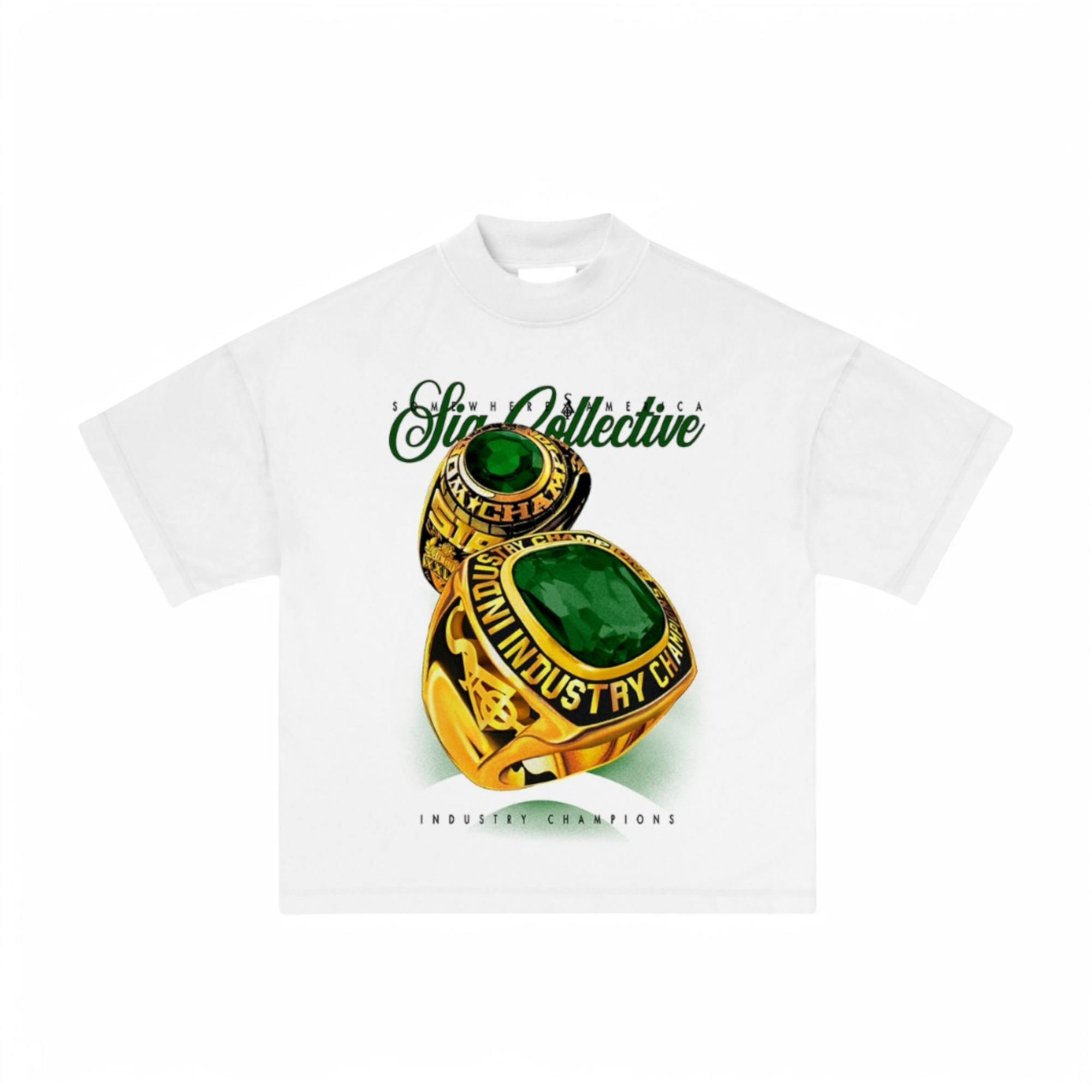 SIA "GREEN" INDUSTRY CHAMP WHITE TEE