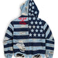 DENIM HOODIE (STARS & STRIPES)