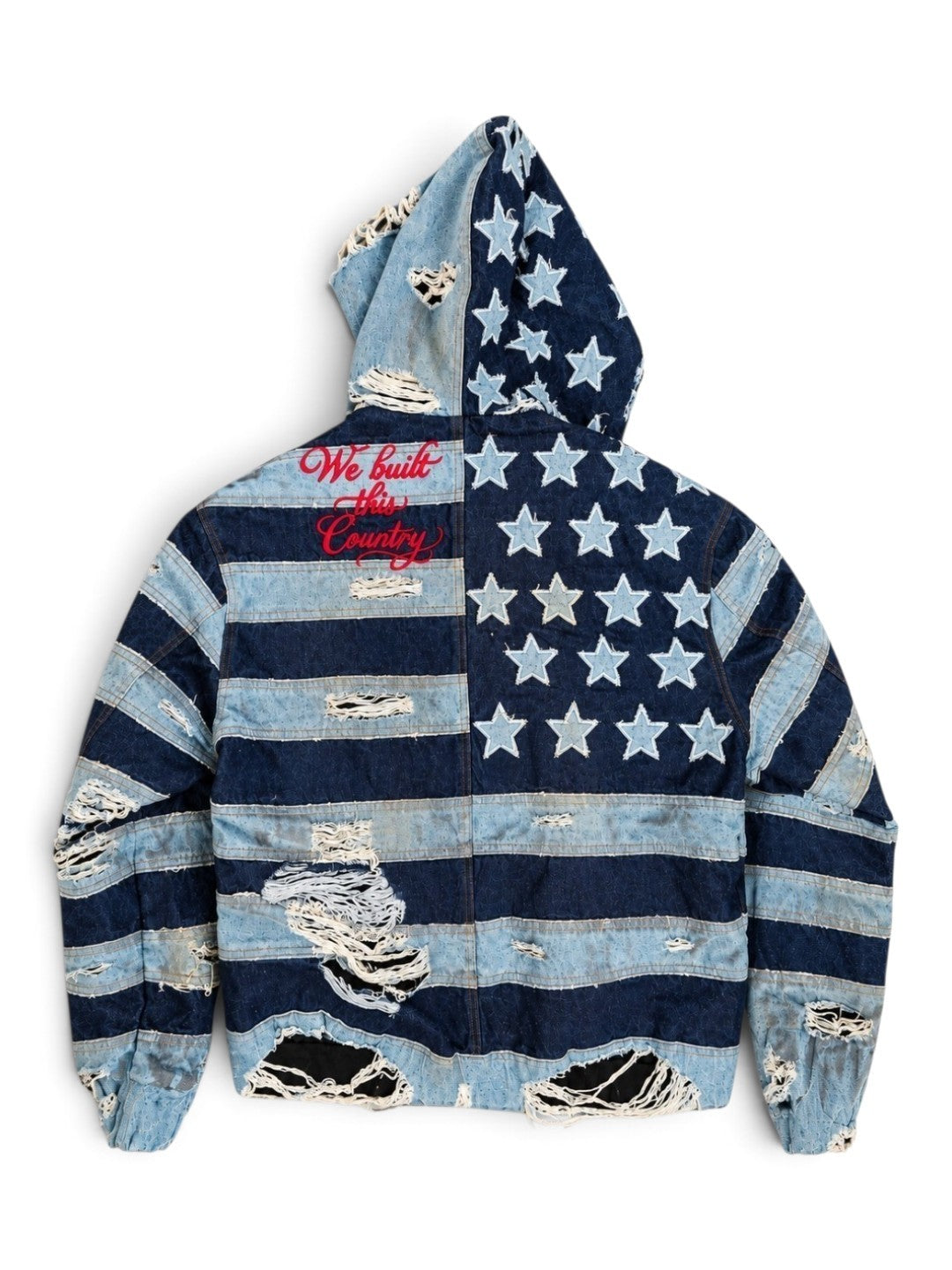DENIM HOODIE (STARS & STRIPES)