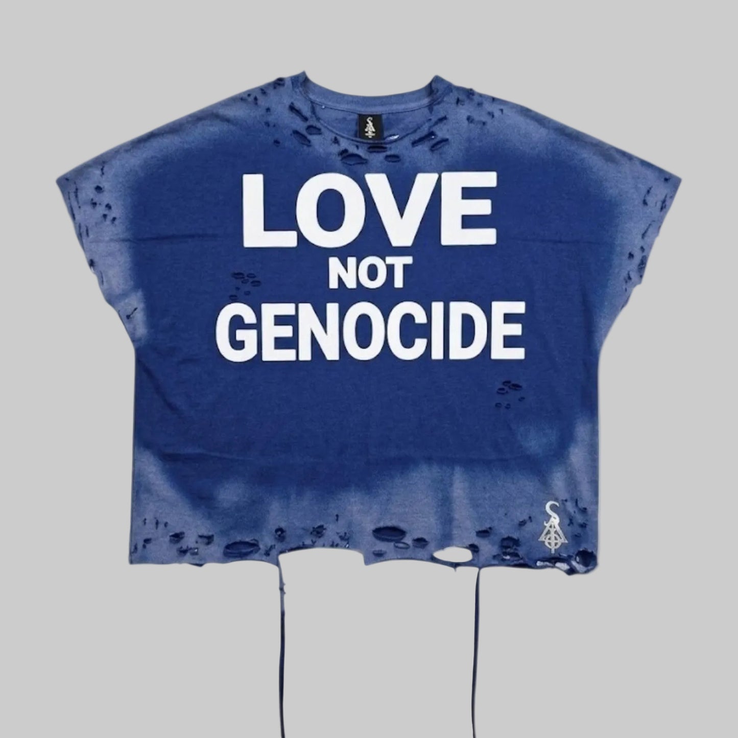 VINTAGE DISTRESSED  L.N.G. Shirt (Blue)
