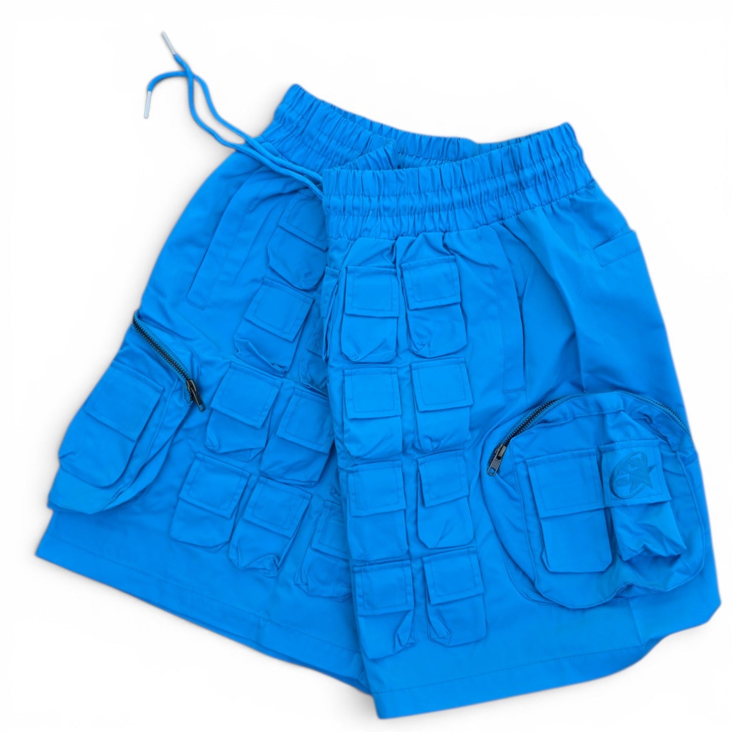 Multi-Pocket Shorts (SKY BLUE)