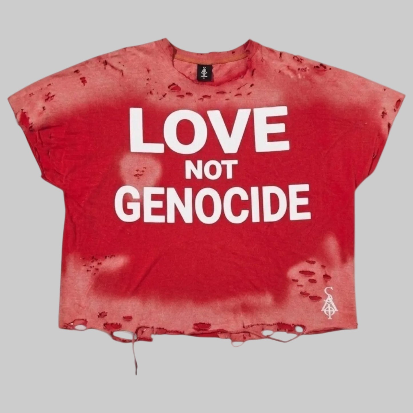 VINTAGE DISTRESSED L.N.G. Shirt (Red)