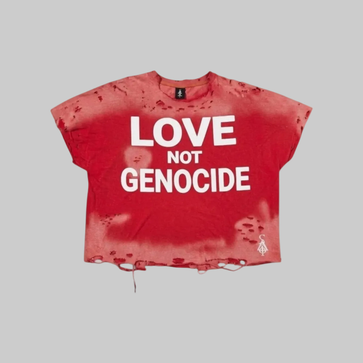 VINTAGE DISTRESSED L.N.G. Shirt (Red)