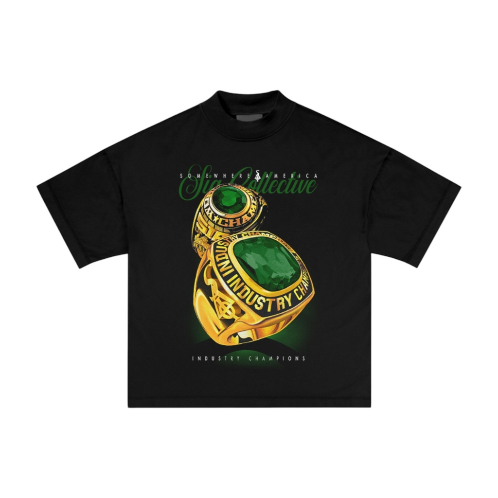 SIA "GREEN" INDUSTRY CHAMP BLACK TEE