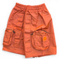 Multi-Pocket Shorts (ORANGE)