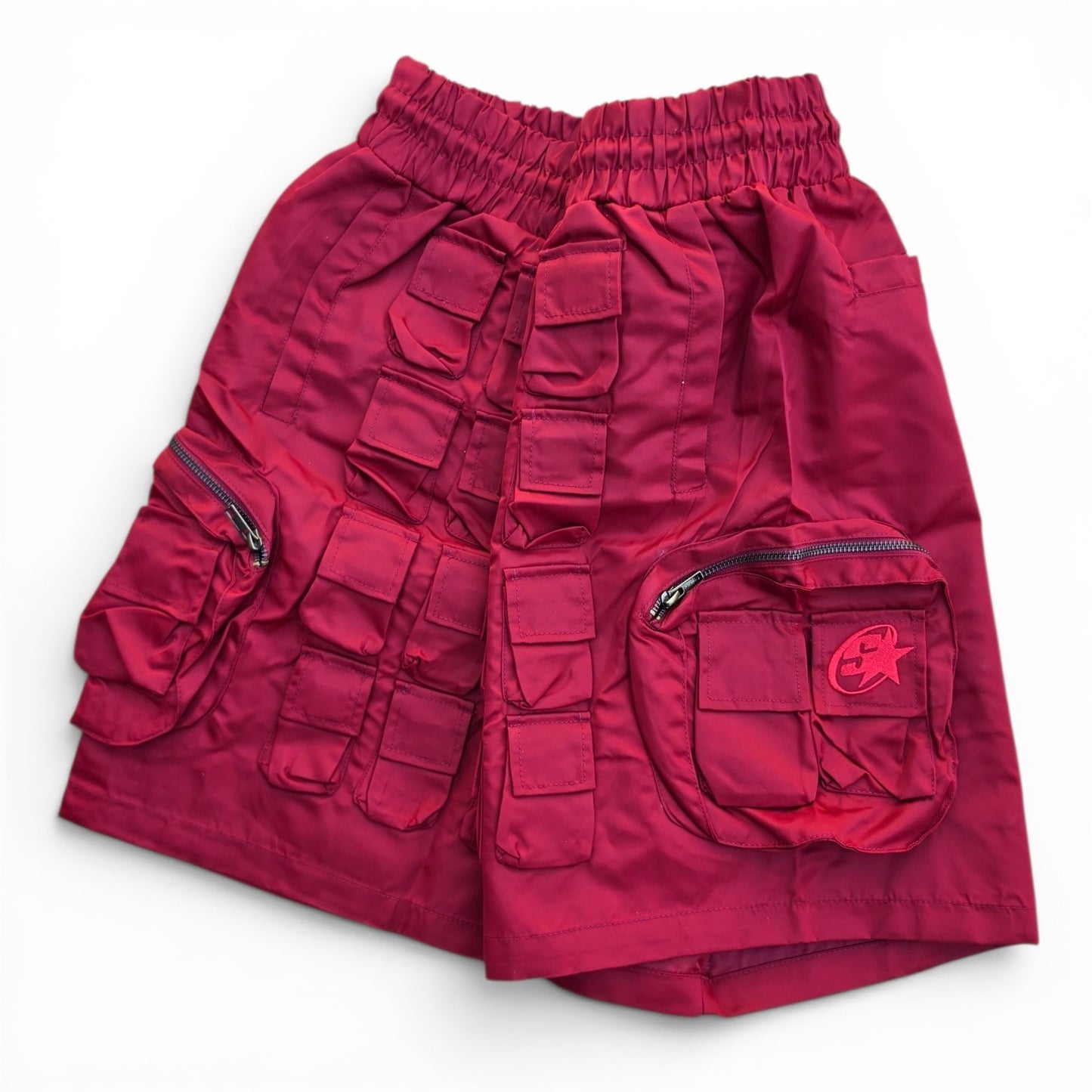 Multi-Pocket Shorts (RED WINE)