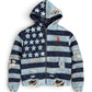 DENIM HOODIE (STARS & STRIPES)