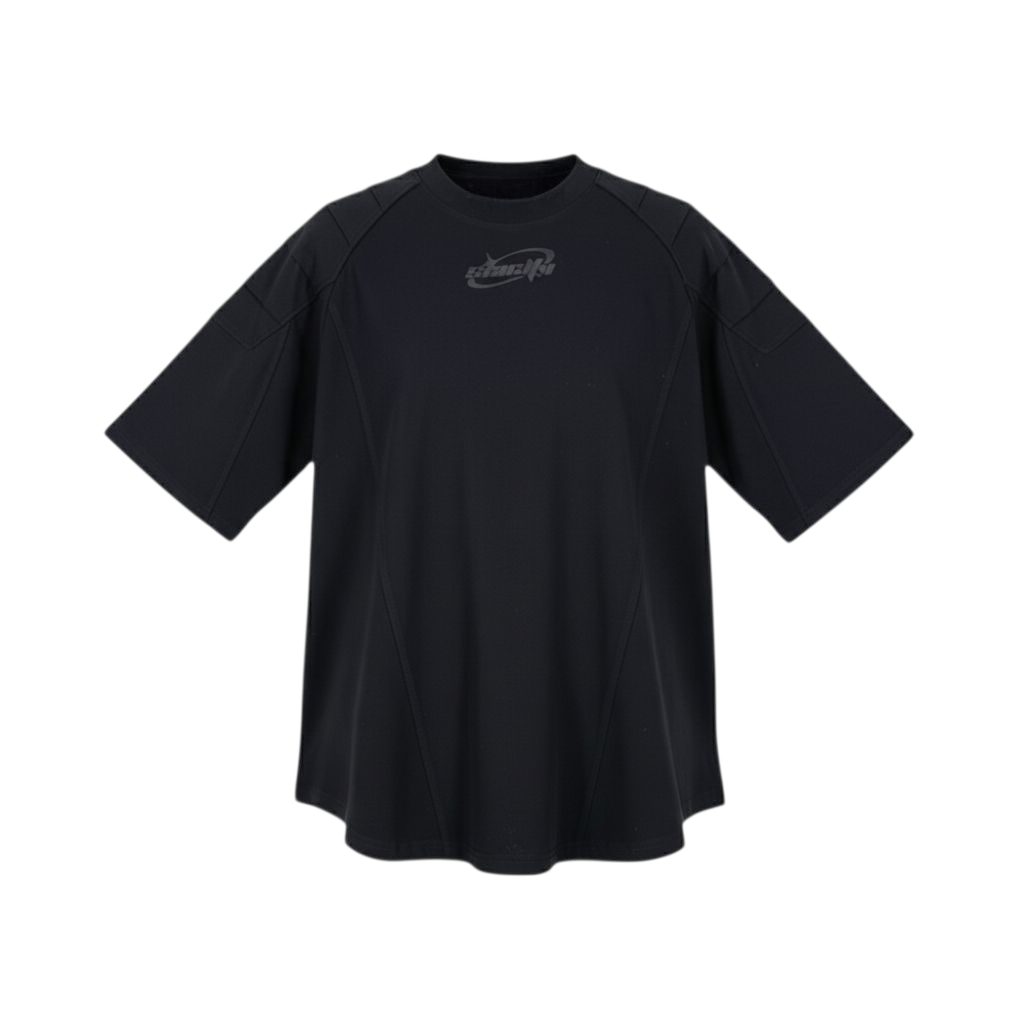 SIA Y2K “BLACK IRIDESCENT REFLECTIVE” MOTOR-CROSS HEAVYWEIGHT T-SHIRT