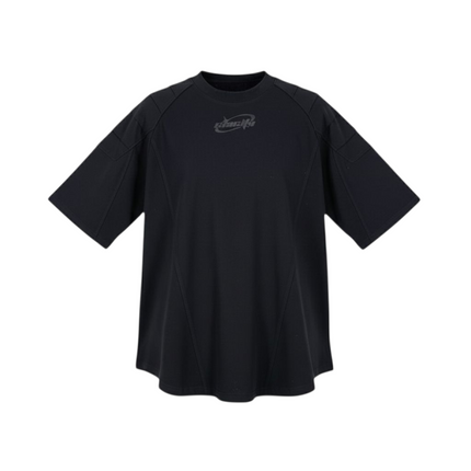 SIA Y2K “BLACK IRIDESCENT REFLECTIVE” MOTOR-CROSS HEAVYWEIGHT T-SHIRT