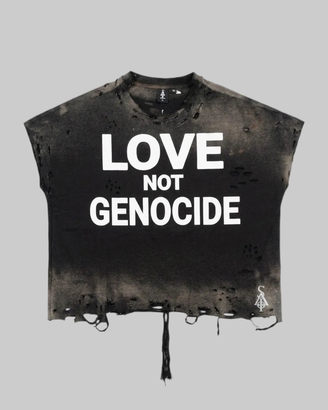 VINTAGE DISTRESSED L.N.G. Shirt (Black)