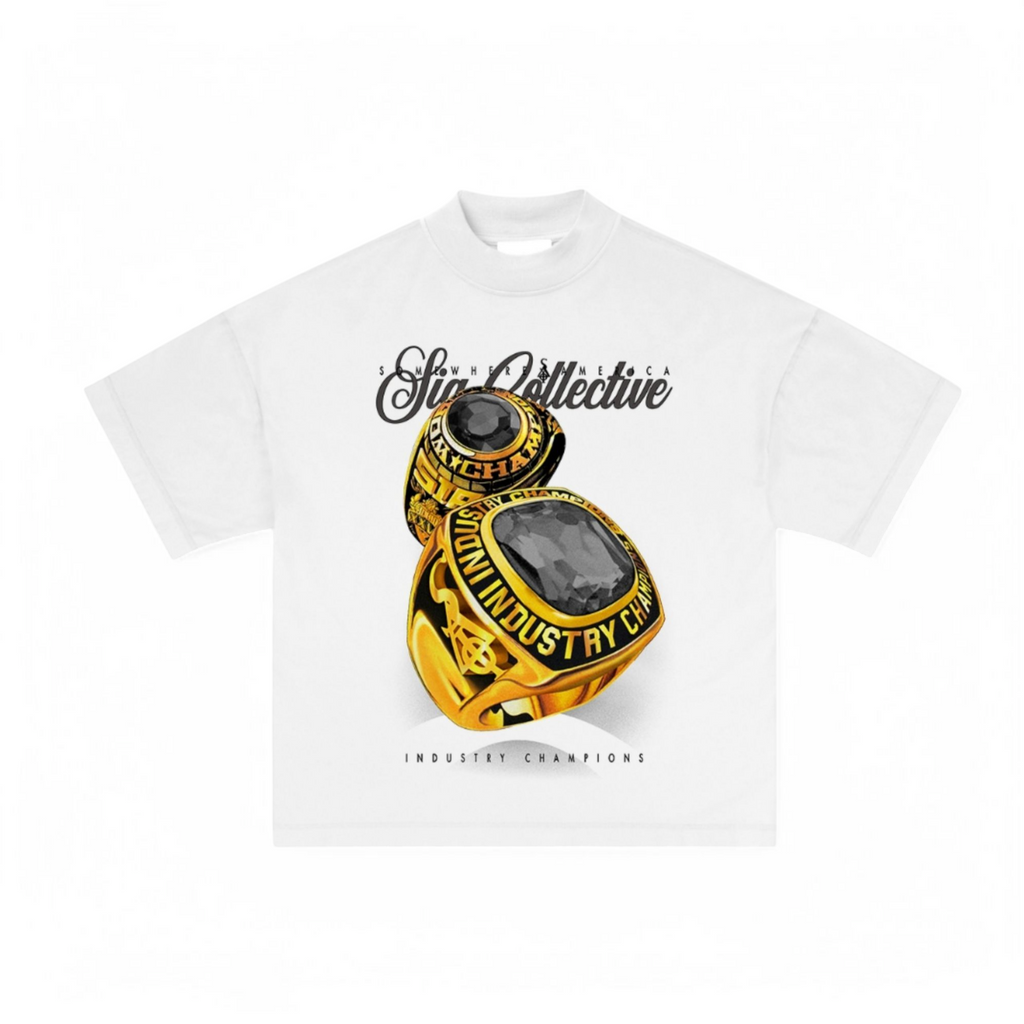 SIA "BLACK" INDUSTRY CHAMP WHITE TEE