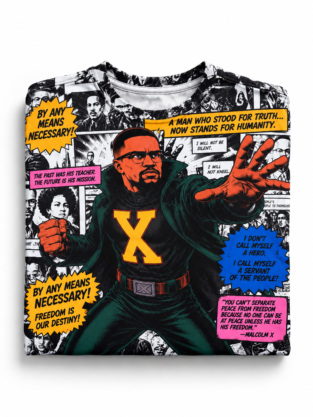 (PREORDER!!!!) T-SHIRT (MALCOLM-X COMIC)