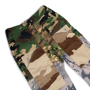 
                  
                    Load image into Gallery viewer, SIA &amp;quot;WHAT THE CAMO&amp;quot; CARGO SIDE ZIP PANTS
                  
                