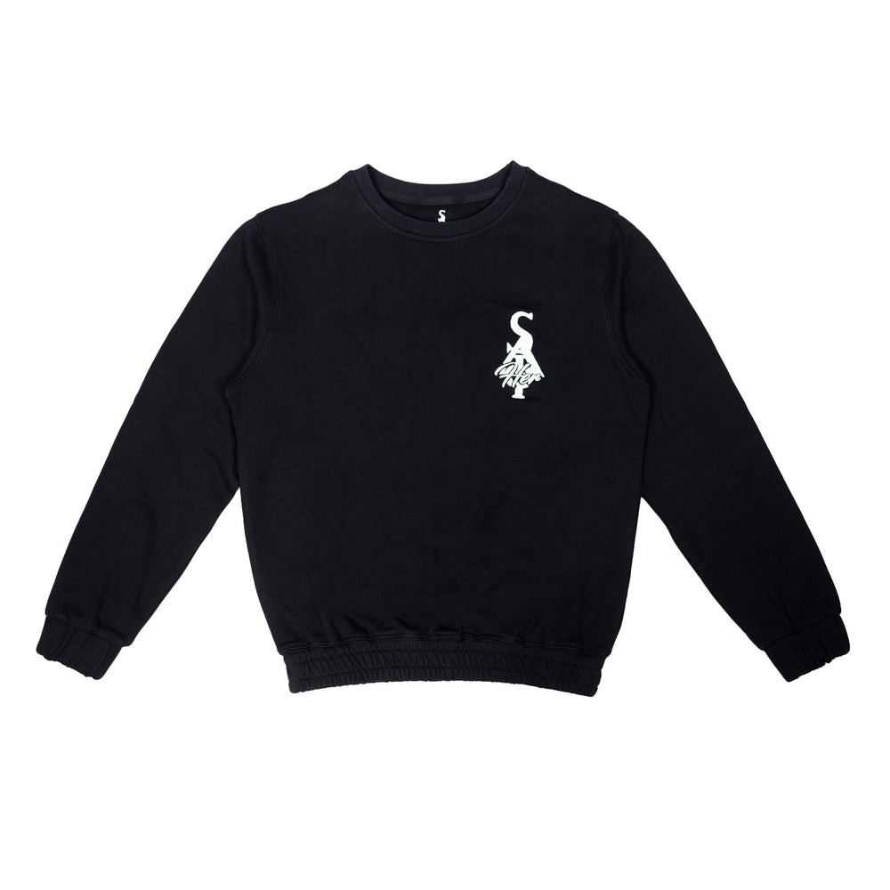 
                  
                    Load image into Gallery viewer, SIA HER &amp;quot;BLACK&amp;quot; CREWNECK SWEATER
                  
                