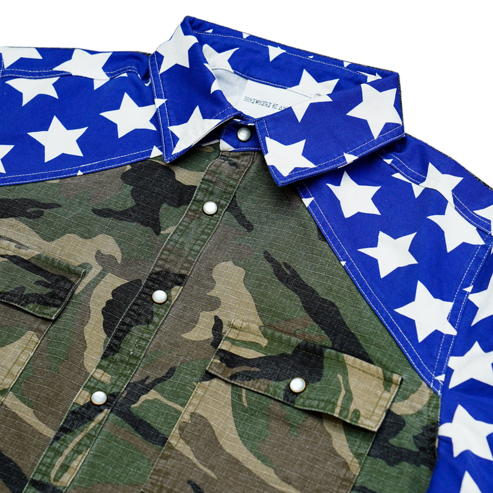 
                  
                    Load image into Gallery viewer, SIA &amp;quot;STARS AND CAMO&amp;quot; SHIRT
                  
                