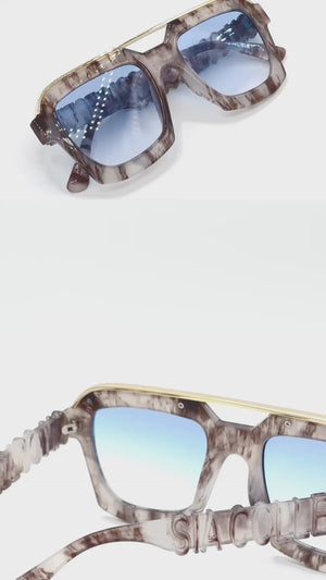 
                  
                    Load and play video in Gallery viewer, SIA EZE &amp;quot;WHITE MARBLE&amp;quot; GLASSES
                  
                